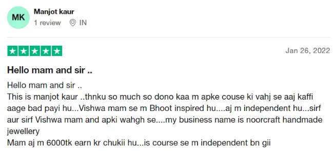 Trustpilot review 8