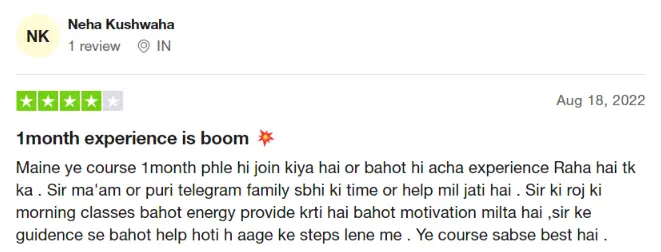 Trustpilot review 5