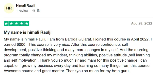 Trustpilot review 3
